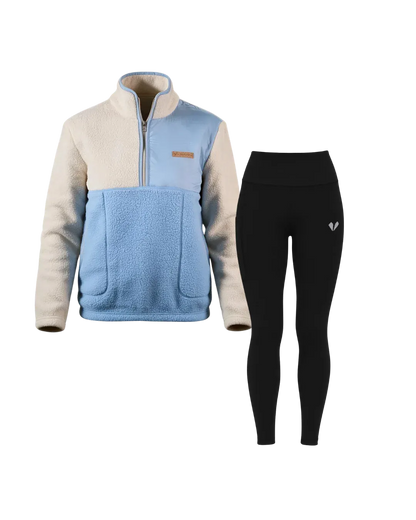 Sherpa Half Zip & Seamless Leggings