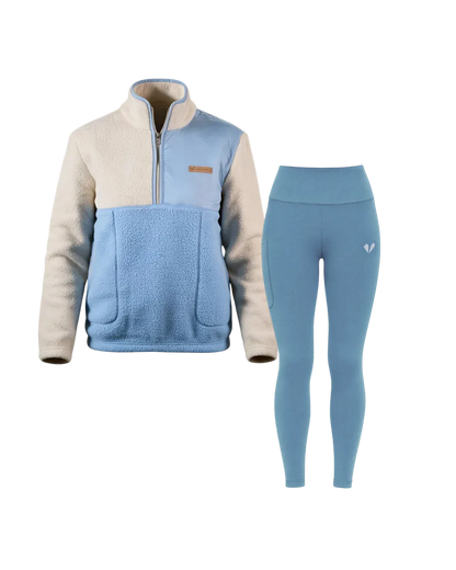 Sherpa Half Zip & Seamless Leggings