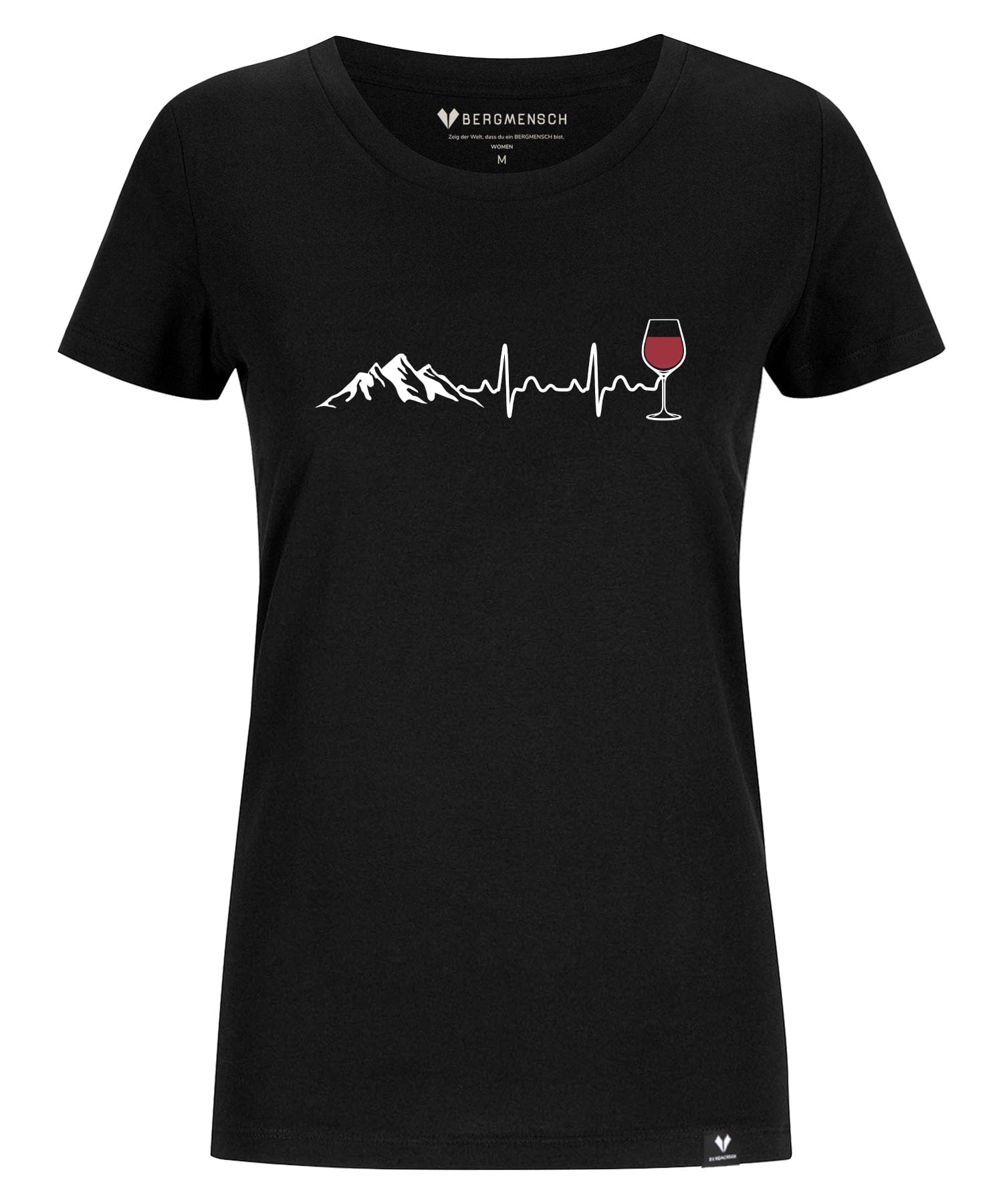 Herzschlag Berge und Wein - Damen Premium Organic Shirt