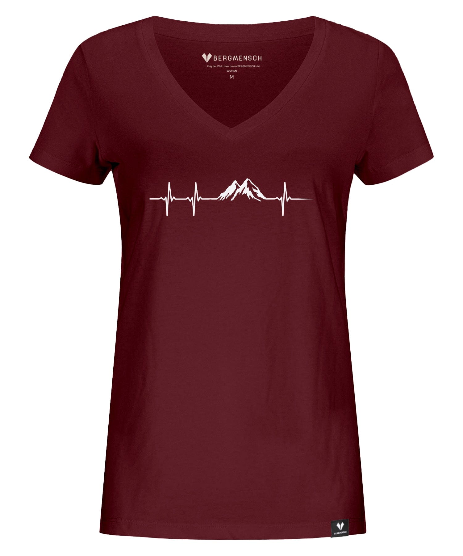 Herzschlag Berge - Damen Premium Organic V-Neck Shirt