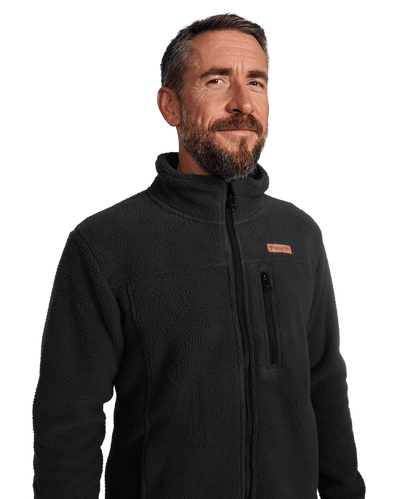 Herren Sherpa Fleece Jacke