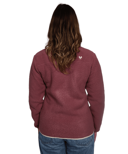 Damen Sherpa Fleece Jacke