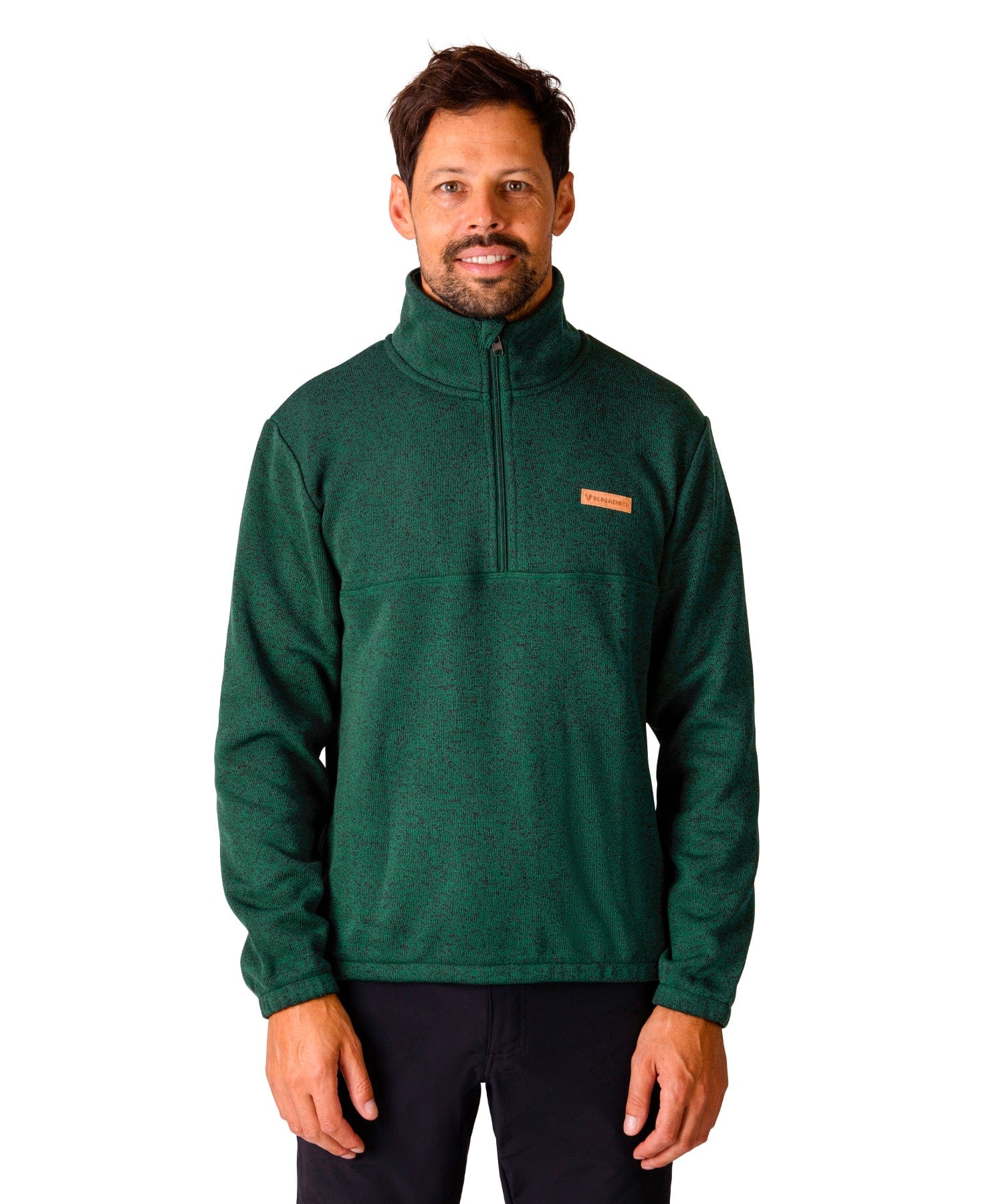 BERGMENSCH® - Herren Half-Zip Strickfleece