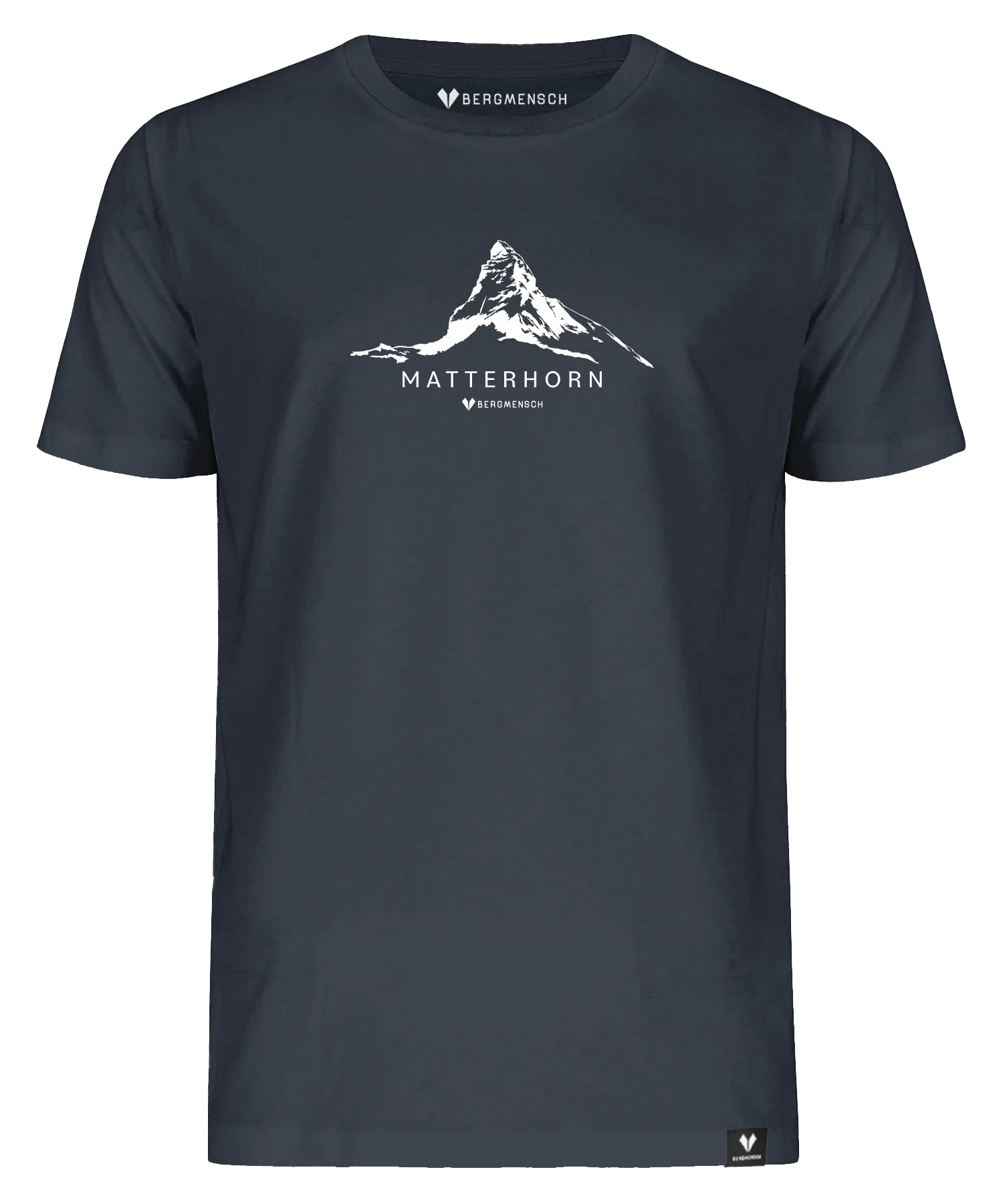 BERGMENSCH Unisex Premium Organic T-Shirt "Matterhorn" in India Ink Grey