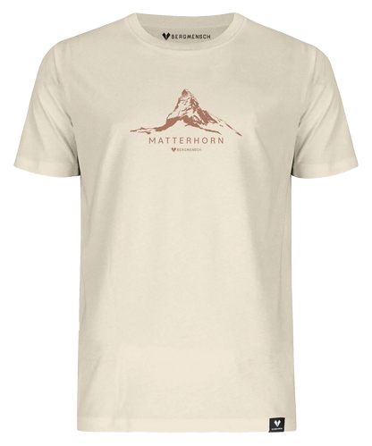 BERGMENSCH Unisex Premium Organic T-Shirt "Matterhorn" in Natural Raw