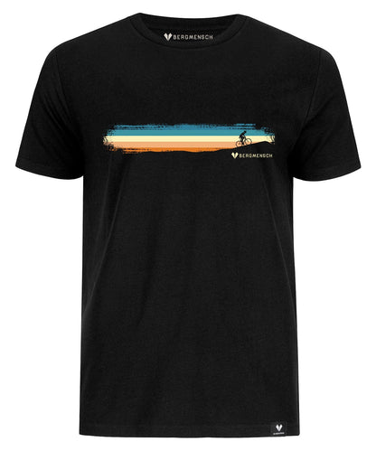 Mountainbiker Sonnenuntergang - Unisex Premium Organic Shirt