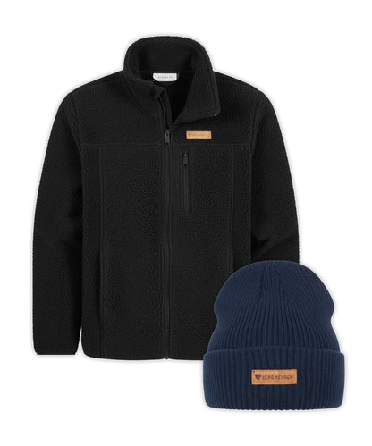 Sherpa Fleece + Cozy Fleece Beanie