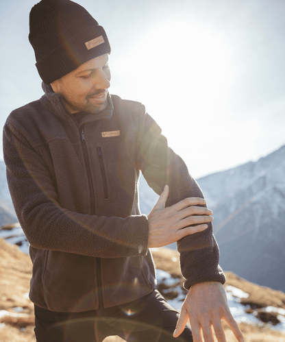 Herren Sherpa Fleece Jacke