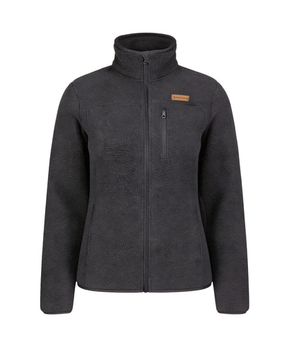 BERGMENSCH Damen Sherpa Fleece Jacke in Ink Black