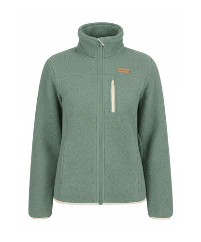 BERGMENSCH Damen Sherpa Fleece Jacke in Sage