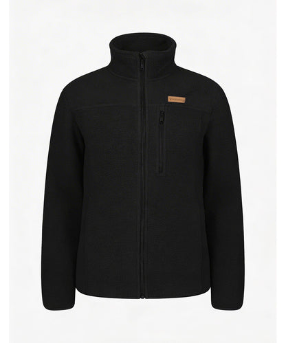 BERGMENSCH Herren Sherpa Fleece Jacke in Ink Black