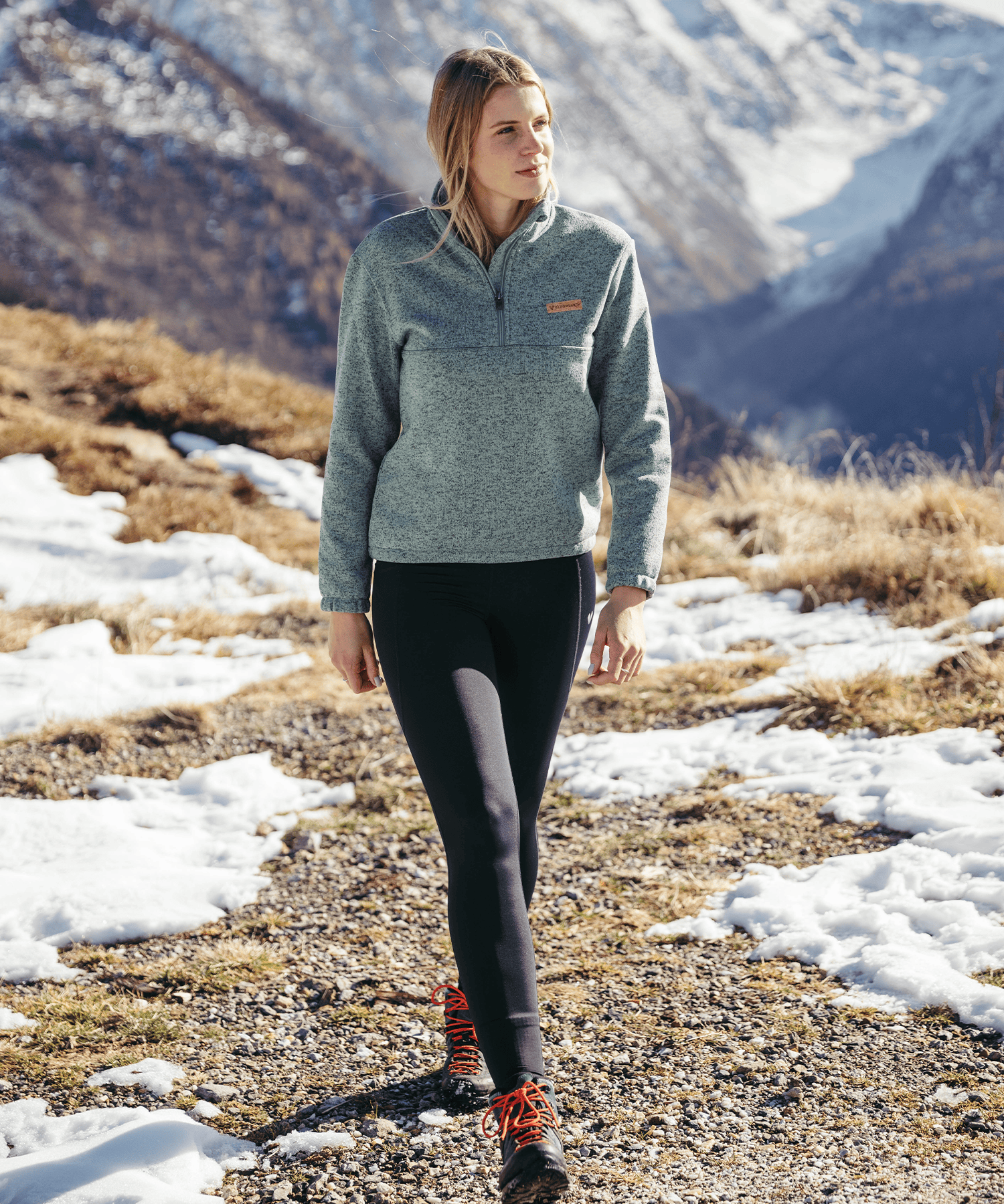 BERGMENSCH® - Damen Half-Zip Strickfleece