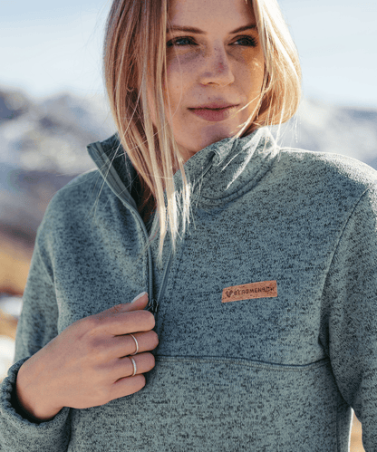 BERGMENSCH® - Damen Half-Zip Strickfleece