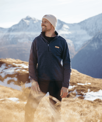 BERGMENSCH® - Herren Half-Zip Strickfleece