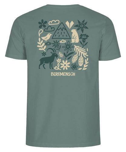 BERGMENSCH Unisex Premium Organic T-Shirt "Bergnatur" in Deep Lake