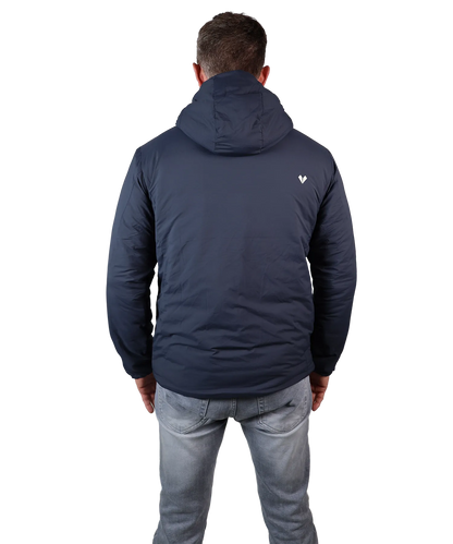 Rückansicht Bergmensch Herren Thermolite Jacke in india ink Grey