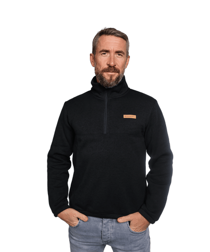 BERGMENSCH® - Herren Half-Zip Strickfleece
