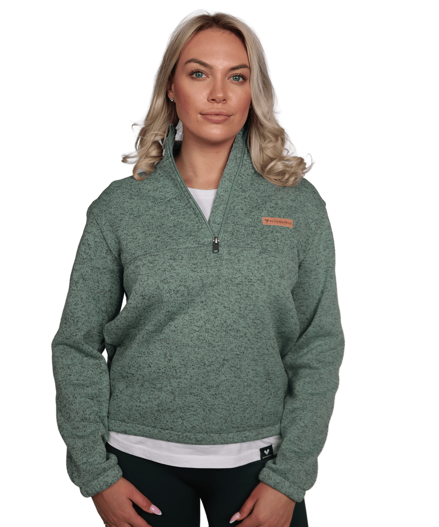 BERGMENSCH® - Damen Half-Zip Strickfleece