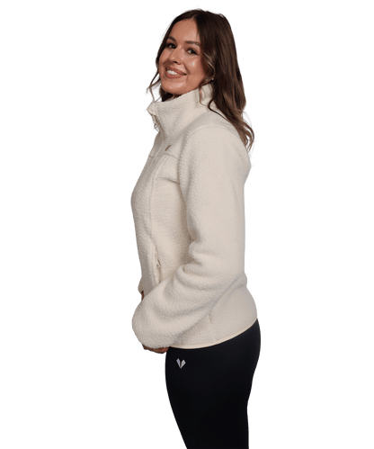 Damen Sherpa Fleece Jacke