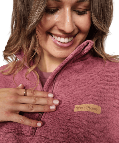BERGMENSCH® - Damen Half-Zip Strickfleece