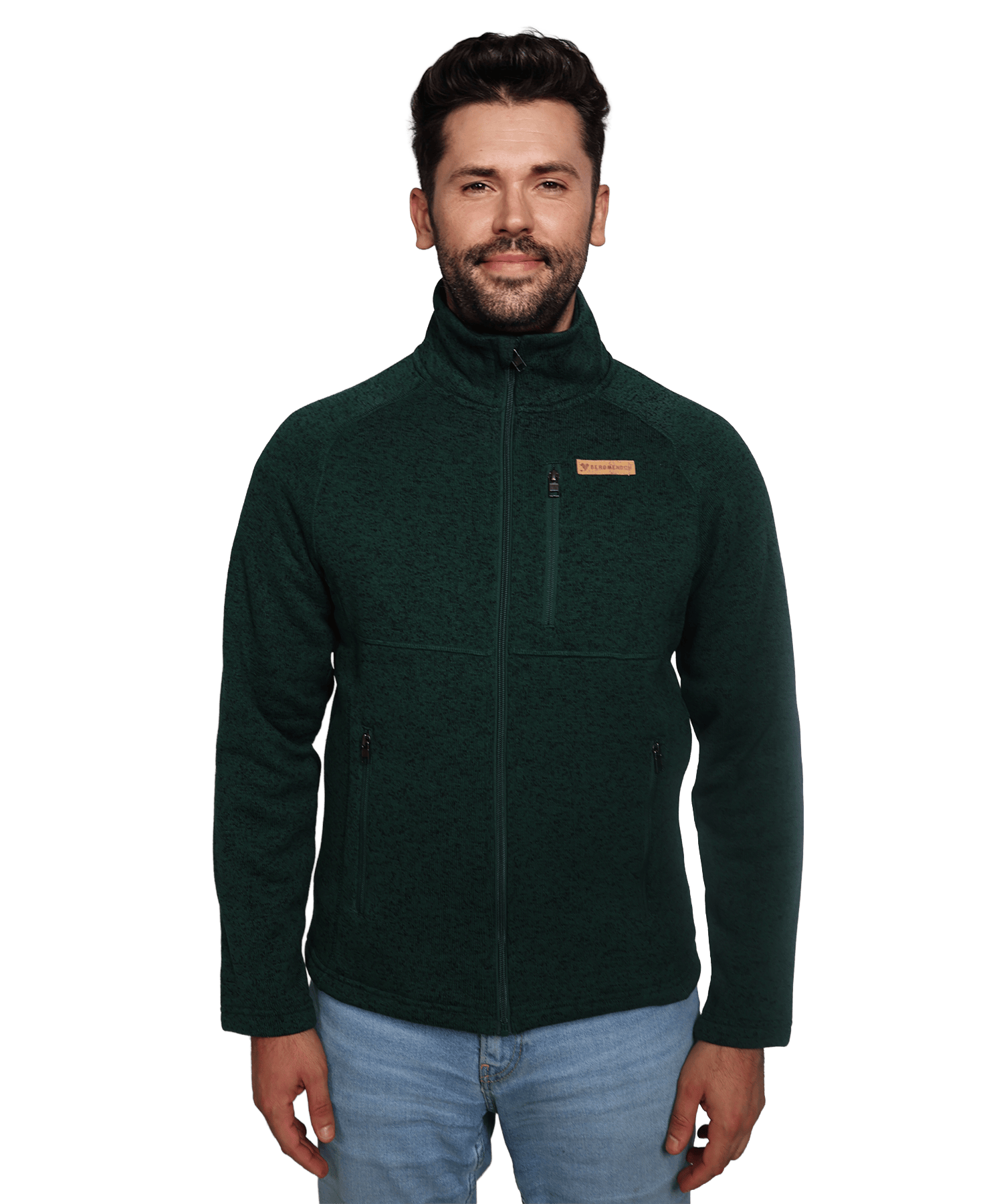 BERGMENSCH® - Herren Strickfleece-Jacke
