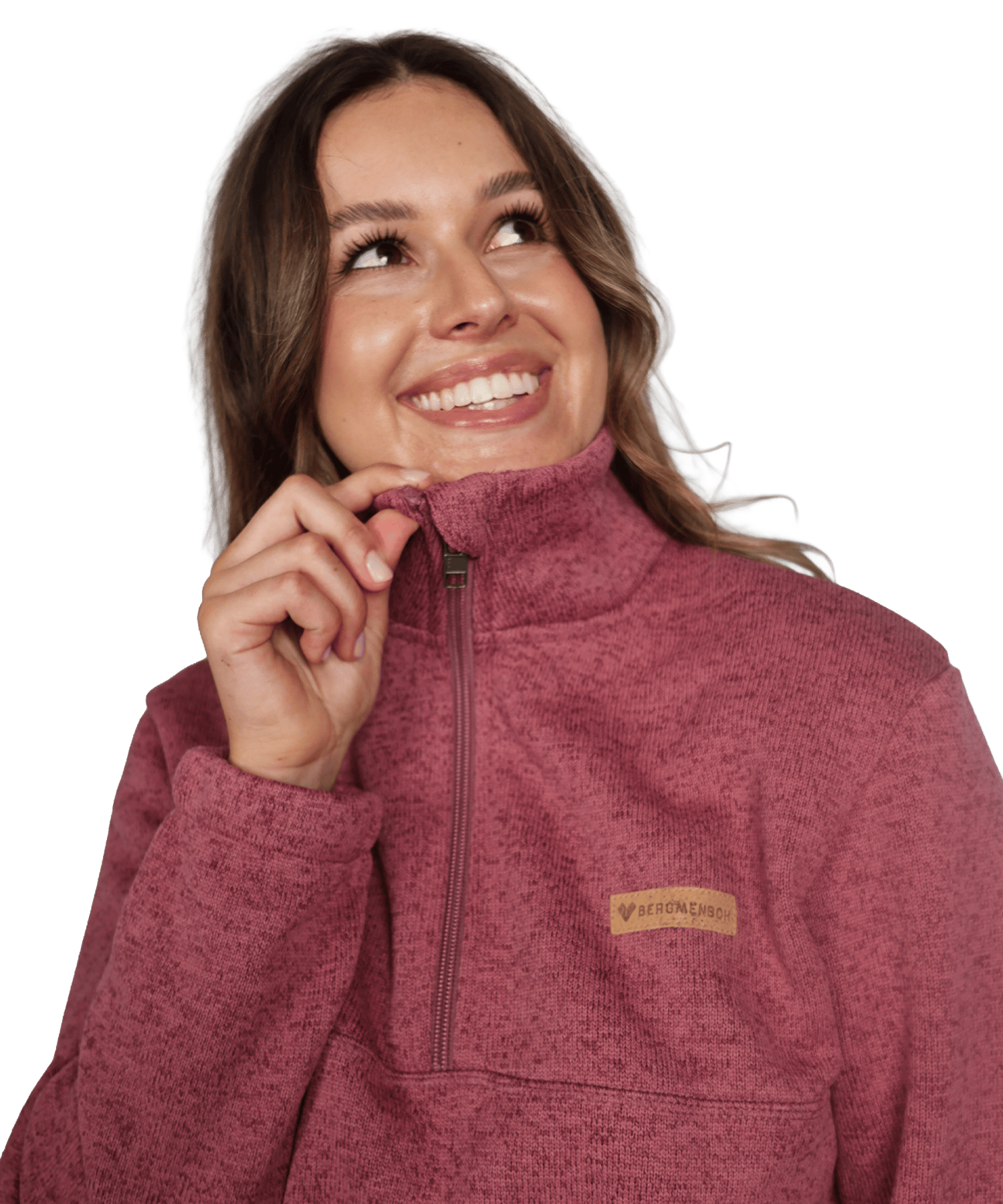BERGMENSCH® - Damen Half-Zip Strickfleece