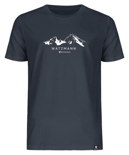 BERGMENSCH Unisex Premium Organic T-Shirt "Watzmann" in India Ink Grey