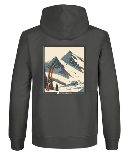 Winterpanorama Ski (Backprint) - Unisex Premium Organic Hoodie