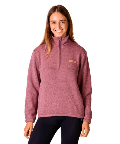 BERGMENSCH® - Damen Half-Zip Strickfleece