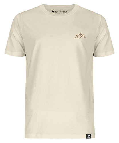 Bergsilhouette (Stick) - Unisex Premium Organic Shirt von Bergmensch