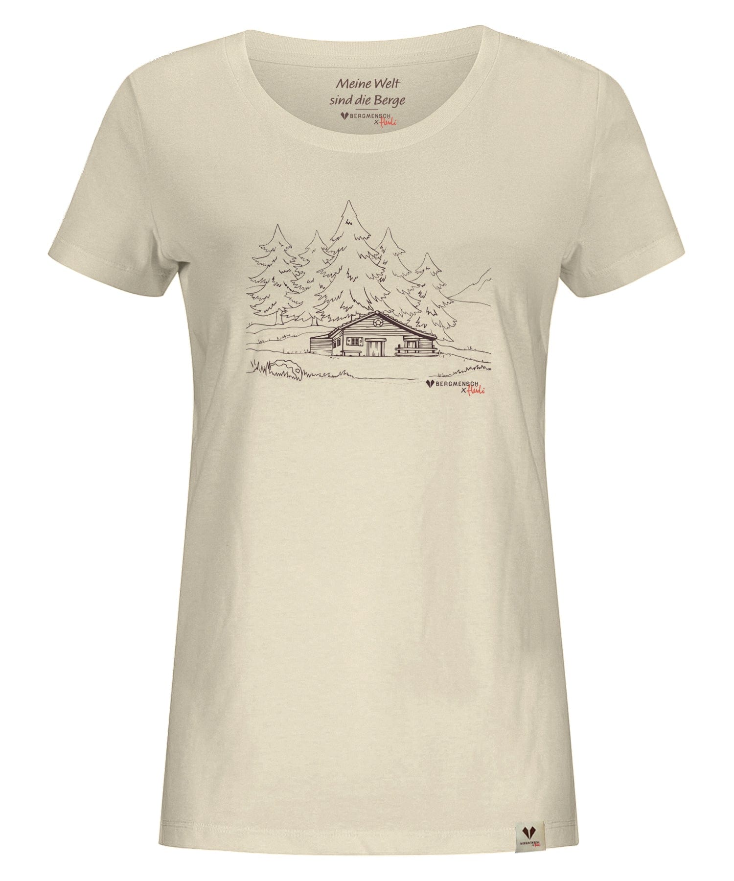 HEIDI - Hütte - Damen Premium Organic Shirt von Bergmensch