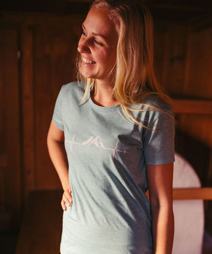 Herzschlag Berge - Damen drirelease® ECO Shirt von Bergmensch