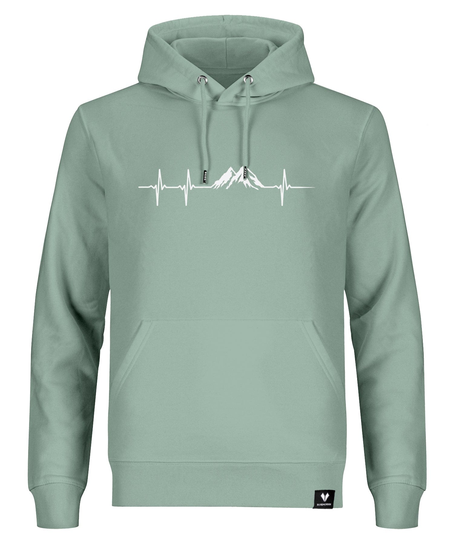 Herzschlag Berge - Unisex Premium Organic Hoodie von Bergmensch