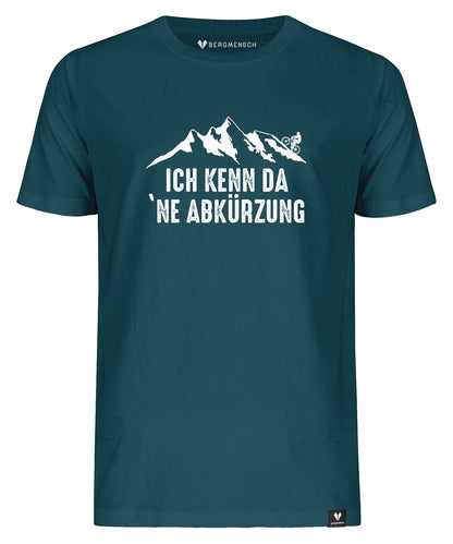 Ich kenn da 'ne Abkürzung Mountainbike - Unisex Premium Organic Shirt von Bergmensch