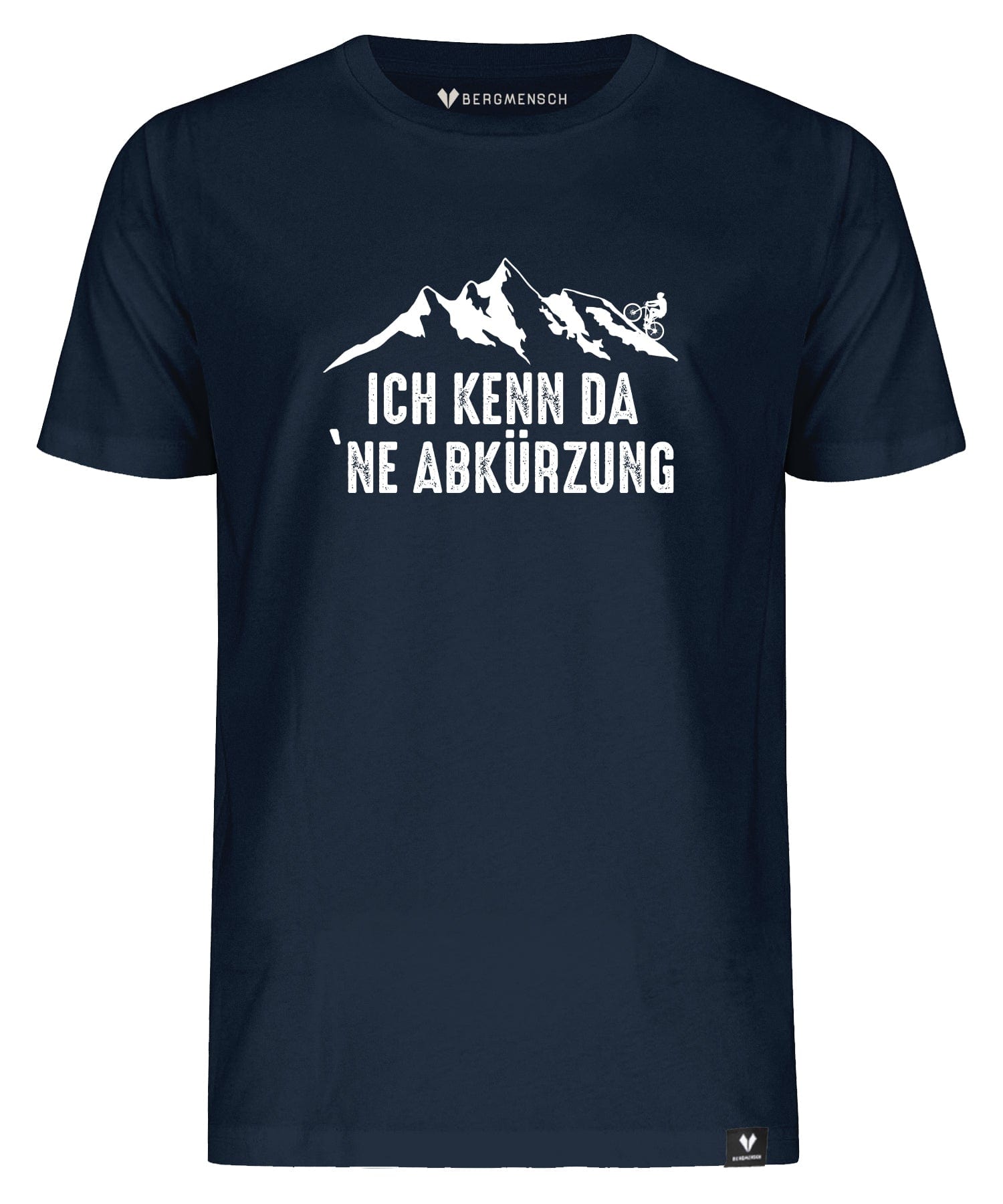 Ich kenn da 'ne Abkürzung Mountainbike - Unisex Premium Organic Shirt von Bergmensch