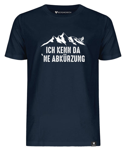 Ich kenn da 'ne Abkürzung Mountainbike - Unisex Premium Organic Shirt von Bergmensch