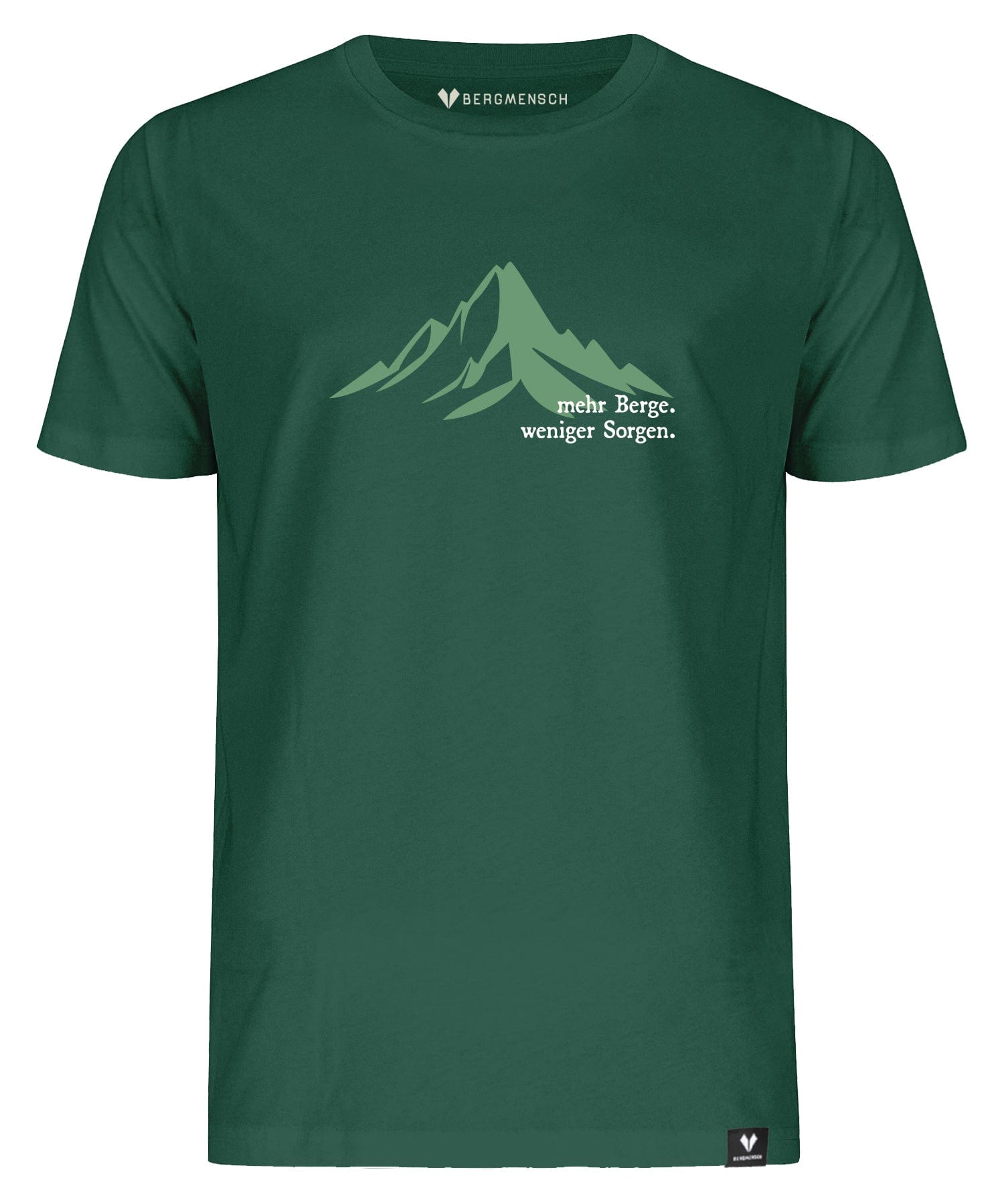 Mehr Berge, weniger Sorgen - Unisex Premium Organic Shirt von Bergmensch