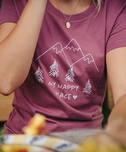 My Happy Place - Damen Premium Organic Shirt von Bergmensch