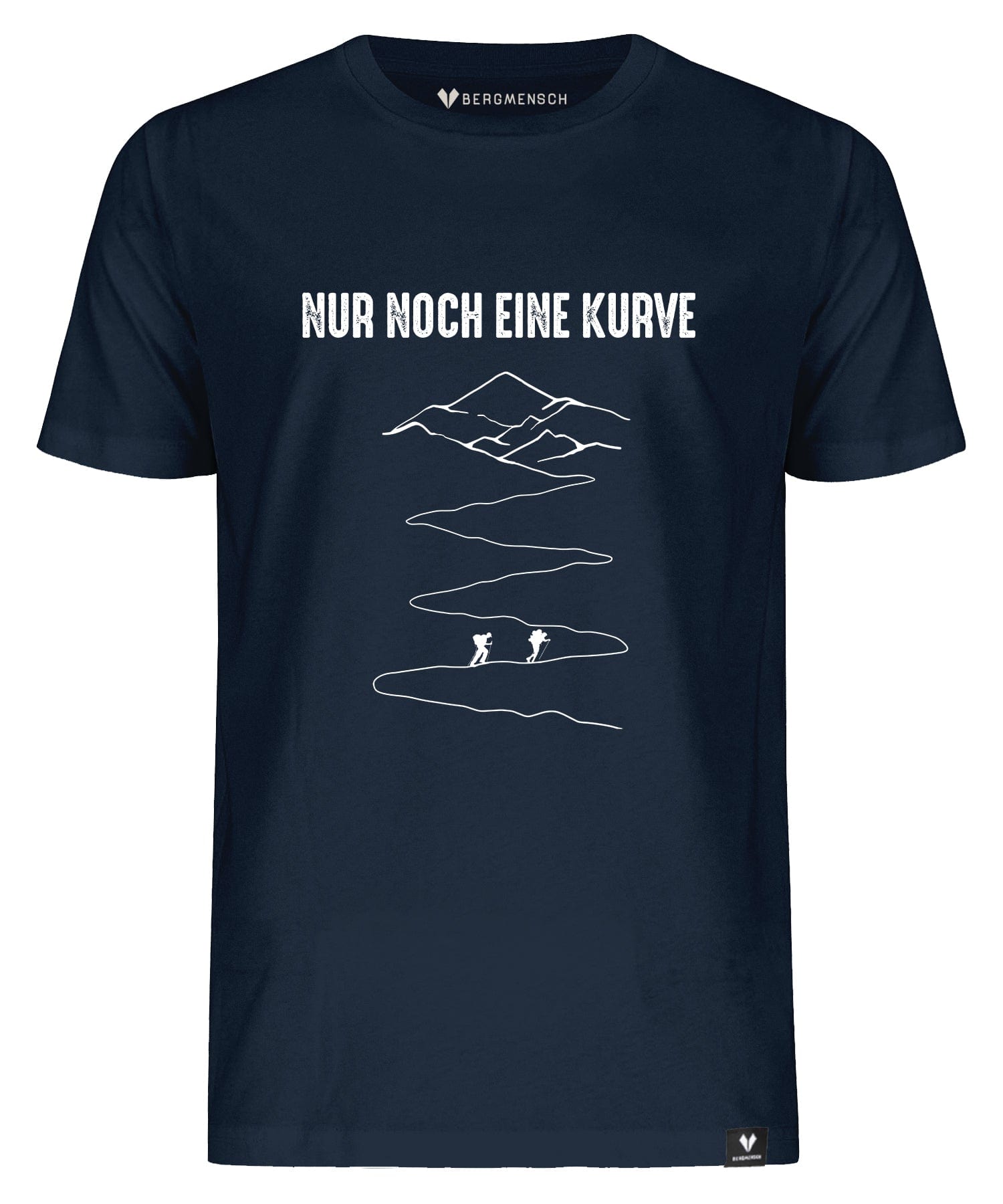 Nur noch eine Kurve - Unisex Premium Organic Shirt von Bergmensch