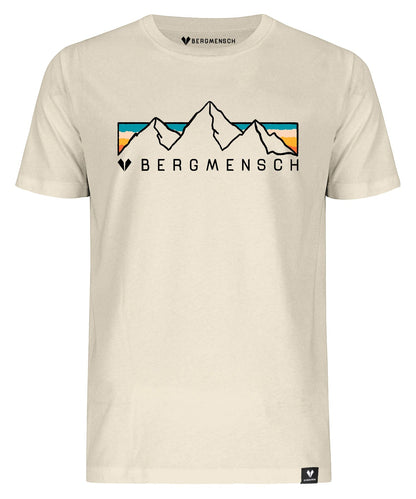 Retro Bergpanorama - Herren Premium Organic Shirt von Bergmensch