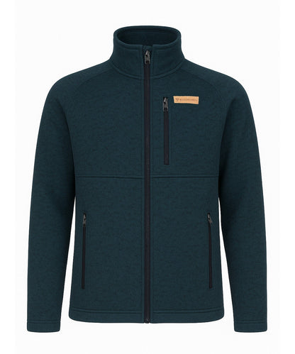 BERGMENSCH Herren Strickfleece Jacke in Navy