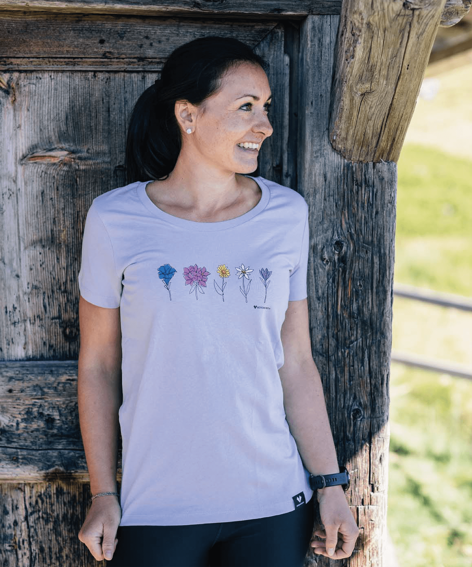 Bergblumen - Damen Premium Organic Shirt von Bergmensch