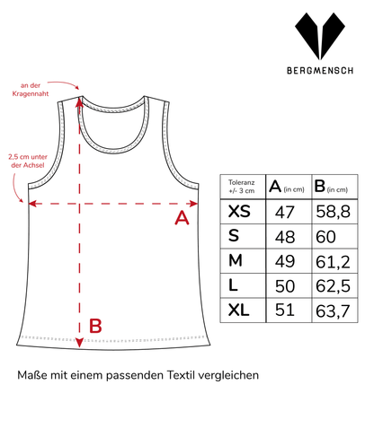 BERGMENSCH® Logo Basic - Damen drirelease® ECO Tanktop von Bergmensch