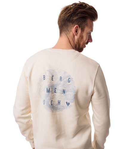 Bergmensch Topografie - Unisex Premium Organic Sweatshirt von Bergmensch