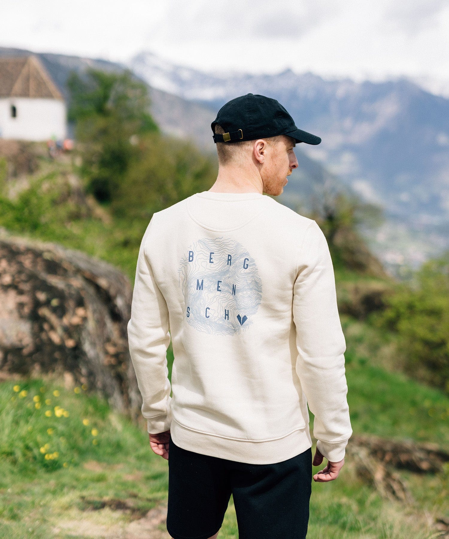 Bergmensch Topografie - Unisex Premium Organic Sweatshirt von Bergmensch