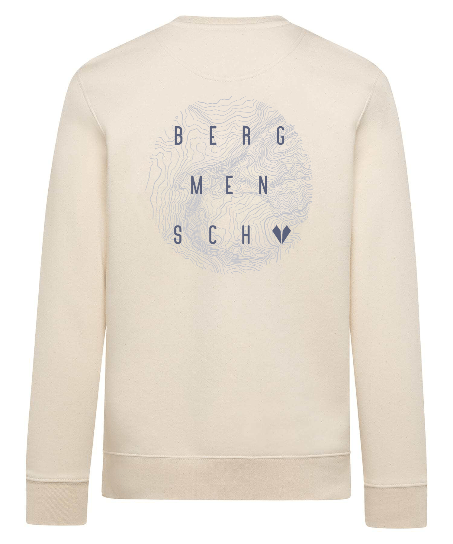 Bergmensch Topografie - Unisex Premium Organic Sweatshirt von Bergmensch