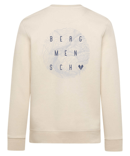 Bergmensch Topografie - Unisex Premium Organic Sweatshirt von Bergmensch