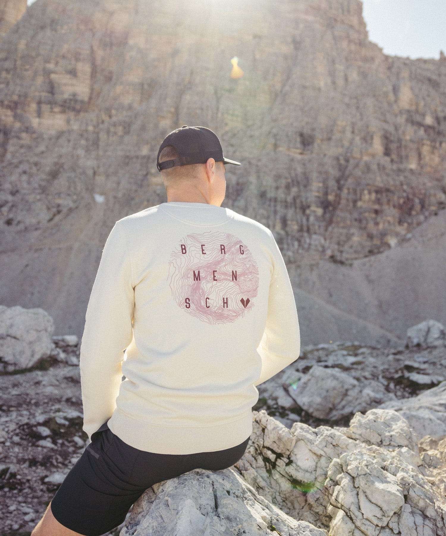 Bergmensch Topografie - Unisex Premium Organic Sweatshirt von Bergmensch