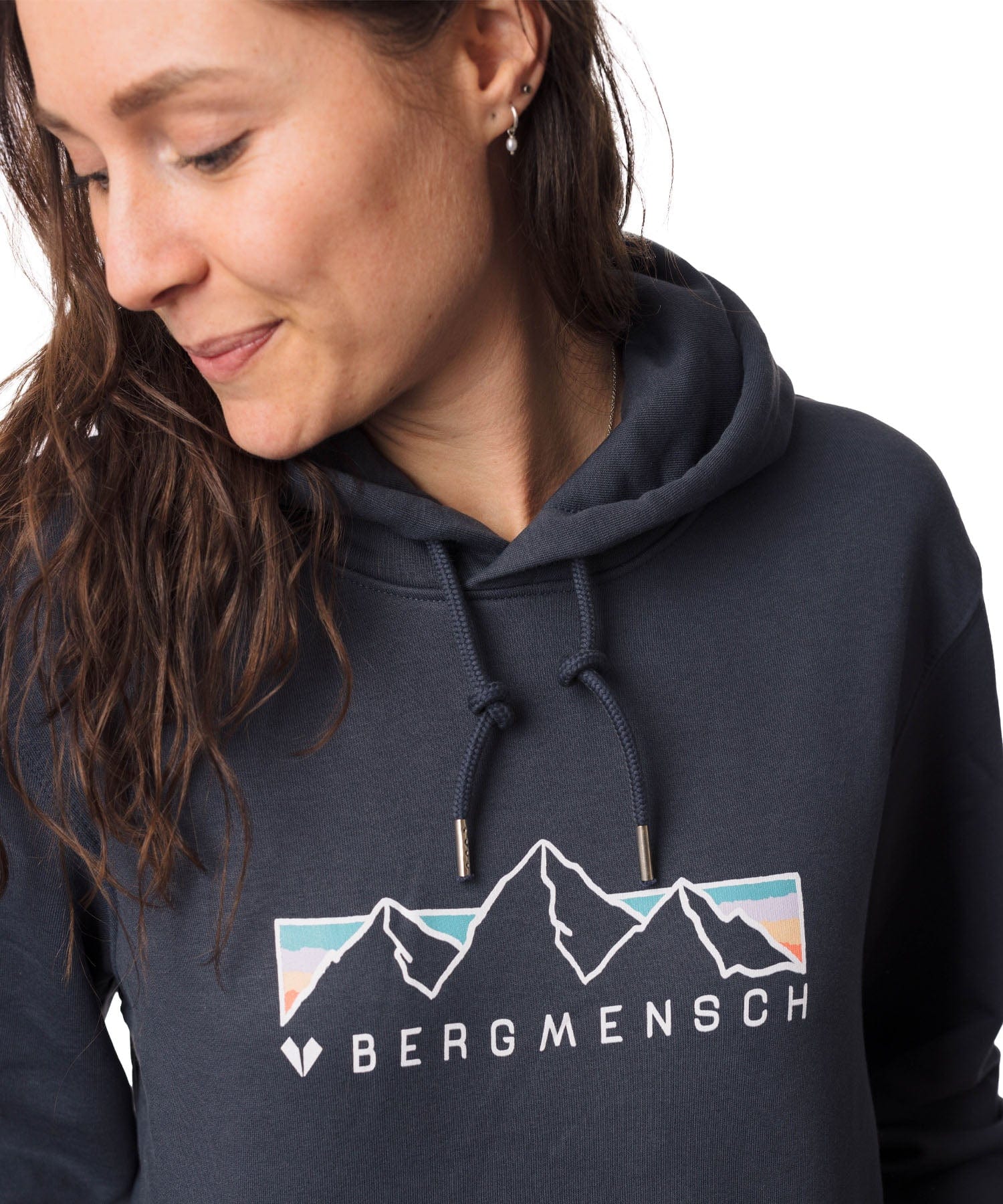 Coral Bergpanorama - Unisex Premium Organic Hoodie von Bergmensch