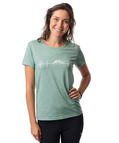 Herzschlag Berge - Damen drirelease® ECO Shirt von Bergmensch